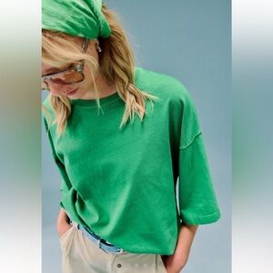 Green Crewneck Tee - Women's Relaxed Fit